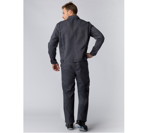 Костюм Фаворит-1 (тк.Смесовая,210) брюки, т.серый/серый