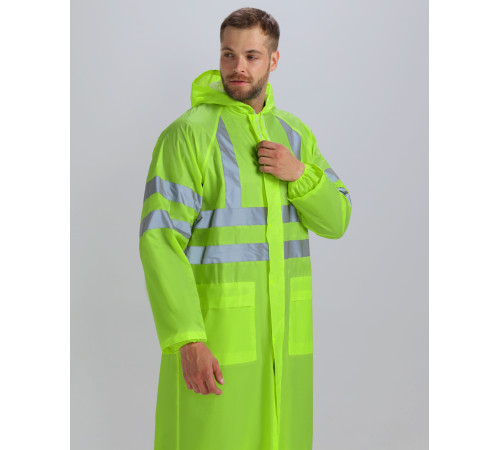 Плащ влагозащитный сигнальный ProfLine Specialist СОП, желтый