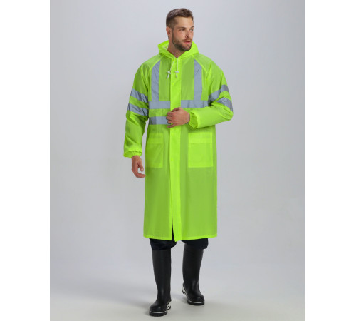 Плащ влагозащитный сигнальный ProfLine Specialist СОП, желтый