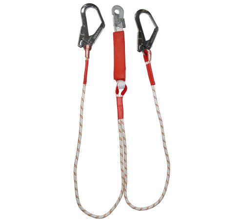 Строп аВерд К50+К20 NL (веревка) двойной с амортизатором 2 бол.+1 соед.кар.