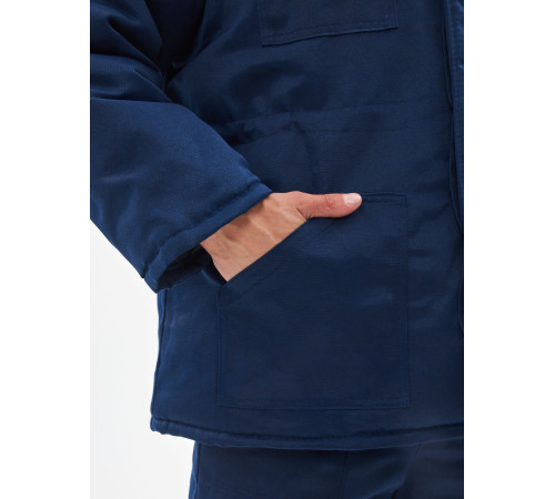 Костюм зимний Легион-К (тк.Смесовая,210) брюки, т.синий/васильковый