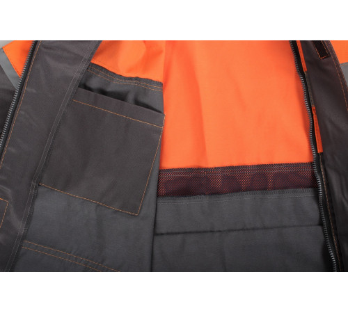 Костюм лесоруба Волат-Урбан СОП (тк.Нортон,262) п/к, серый/черный/оранжевый