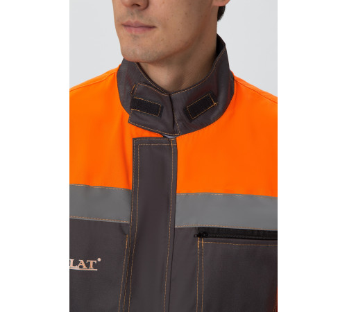 Костюм лесоруба Волат-Урбан СОП (тк.Нортон,262) п/к, серый/черный/оранжевый