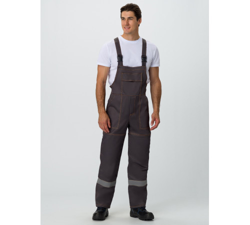 Костюм лесоруба Волат-Урбан СОП (тк.Нортон,262) п/к, серый/черный/оранжевый