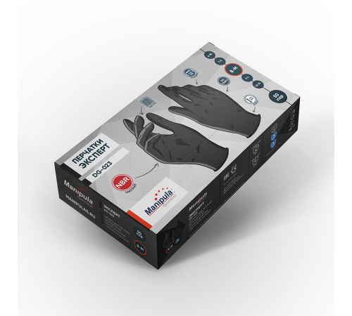 Перчатки Manipula Specialist® Эксперт (нитрил 0,10мм, упак. 50пар), DG-023