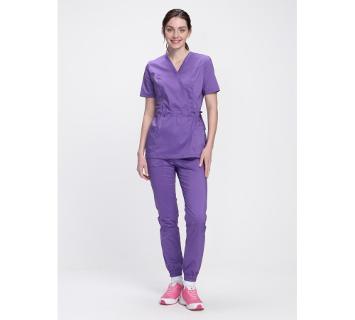 Костюм женский хирургический Модерн-004 (тк.Стрейч,120) MedLine, сиреневый