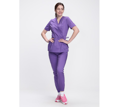 Костюм женский хирургический Модерн-004 (тк.Стрейч,120) MedLine, сиреневый