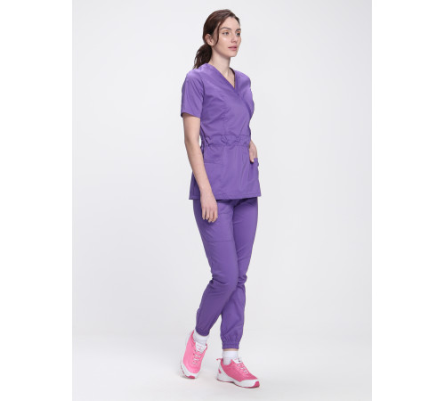 Костюм женский хирургический Модерн-004 (тк.Стрейч,120) MedLine, сиреневый
