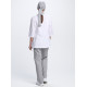 Костюм женский Канди (тк.ТиСи,120), серый/белый