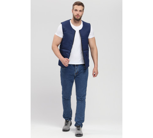 Жилет утепленный База (тк.Смесовая,210), т.синий