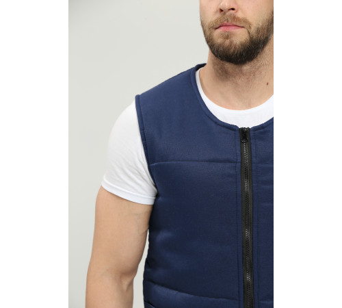 Жилет утепленный База (тк.Смесовая,210), т.синий