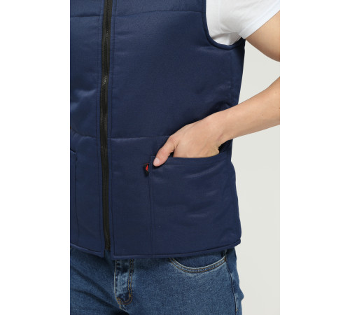 Жилет утепленный База (тк.Смесовая,210), т.синий