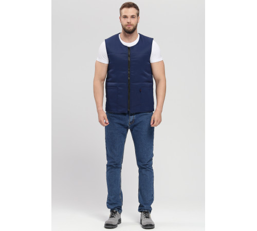 Жилет утепленный База (тк.Смесовая,210), т.синий