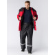Куртка зимняя Европа (Дюспо), красный/черный
