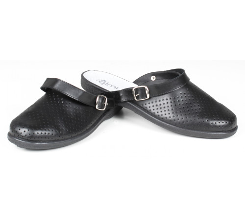 Сабо мужские нат. кожа Павел ПВХ ALMI (арт. 7202-00101) черный