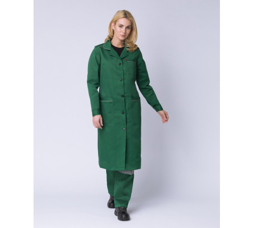 Халат женский ИТР (тк.Смесовая,210), зеленый