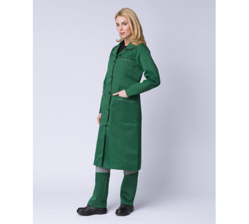 Халат женский ИТР (тк.Смесовая,210), зеленый