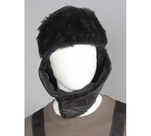 Шапка Евро Ушанка, черный