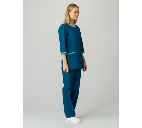 Женский костюм Вояж (ткань ТиСи), морская волна