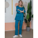 Женский костюм Вояж (ткань ТиСи), морская волна
