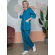 Женский костюм Вояж (ткань ТиСи), морская волна