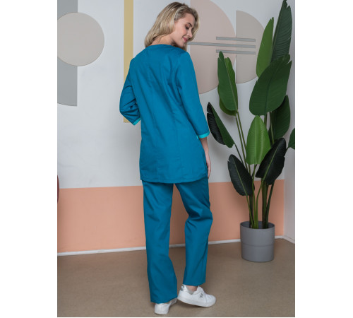 Женский костюм Вояж (ткань ТиСи), морская волна