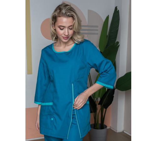 Женский костюм Вояж (ткань ТиСи), морская волна