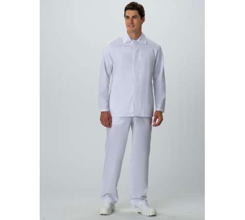 Брюки мужские ХАССП-Премиум (тк.Оптима,160), белый