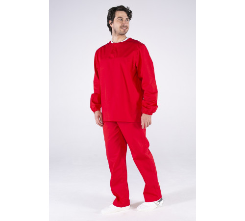 Мужской костюм ХАССП-Стандарт (ткань Оптима, 160), красный