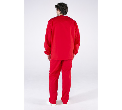 Мужской костюм ХАССП-Стандарт (ткань Оптима, 160), красный