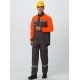 Костюм лесоруба Волат-Урбан-2 СОП (тк.Смесовая,215) брюки, серый/оранжевый