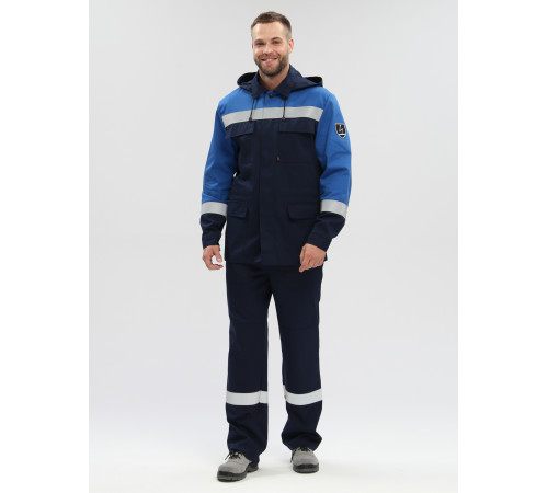 Костюм Эксперт-Антистат МВО NEW (тк.Смесовая,250) п/к, т.синий/васильковый