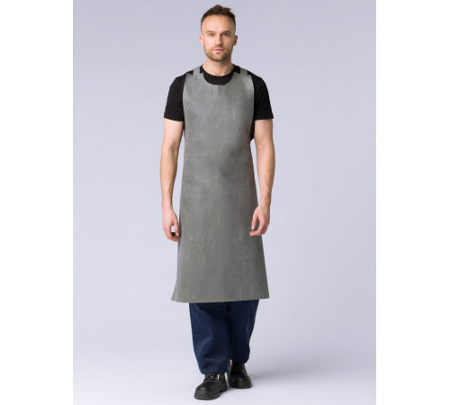 Фартук с КЩС-пропиткой тип А (тк.Хлопок-прорезиненый,500), серый