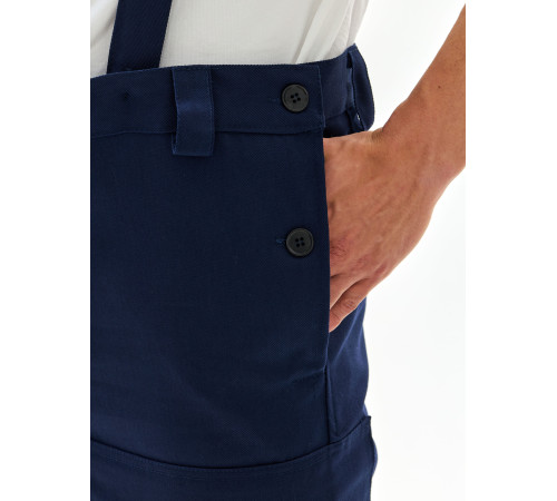 Костюм сварщика Велд-СОП 2 кл.защиты (тк.Хлопок-ОП,350) брюки, т.синий/васильковый