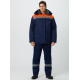 Костюм зимний Труженик-Ультра-2 (тк.Смесовая,210) п/к, т.синий/оранжевый