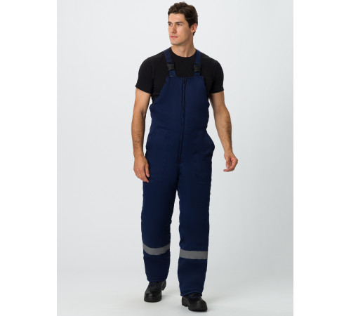 Костюм зимний Труженик-Ультра-2 (тк.Смесовая,210) п/к, т.синий/оранжевый