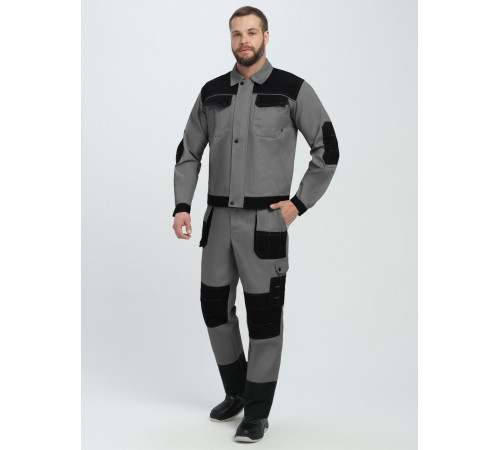 Костюм Вест IMP (тк.Канвас,260) брюки, т.серый/черный