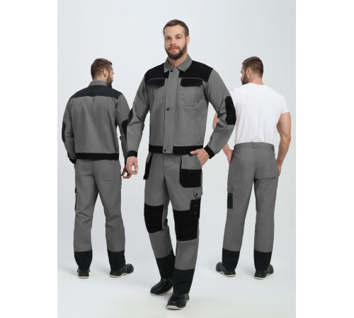Костюм Вест IMP (тк.Канвас,260) брюки, т.серый/черный