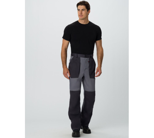 Брюки Лидер IMP (тк.Смесовая,240), т.серый/св.серый