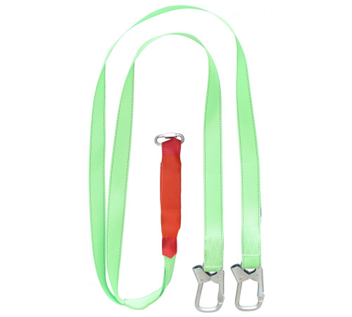 Строп аАд+Кс (лента) двойной с амортизатором 2 монт.+1 соед.кар. 1,5м