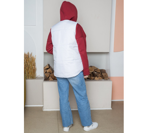 Жилет утепленный Комфорт (Дюспо), белый