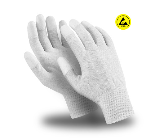 Перчатки Manipula Specialist® Микростатик (ESD) (нейл.+полиур.+медн.), MG-163 Перчатки Manipula Specialist® Микростатик (ESD) (нейл.+полиур.+медн.), MG-163