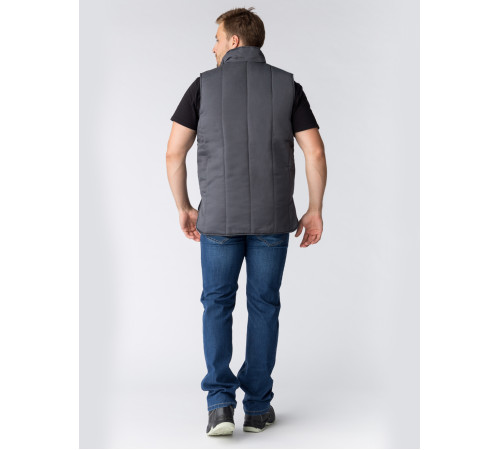 Жилет утепленный Универсальный (Смесовая, 210), темно-серый