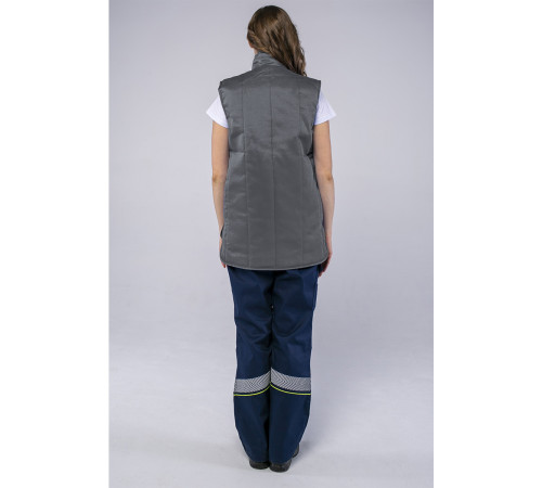 Жилет утепленный Универсальный (Смесовая, 210), темно-серый