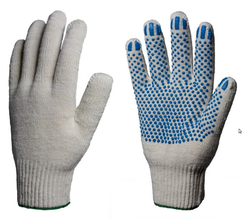 Перчатки х/б 13кл. с ПВХ ТОЧКА 48-50гр.