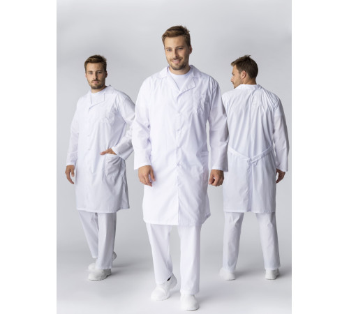 Халат мужской Классика (тк.ТиСи), белый