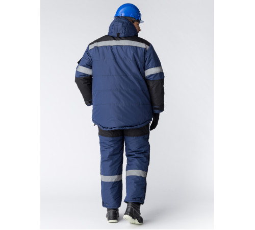 Костюм зимний Беркут (Таслан) п/к, темно-синий/черный