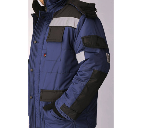 Костюм зимний Беркут (Таслан) п/к, темно-синий/черный