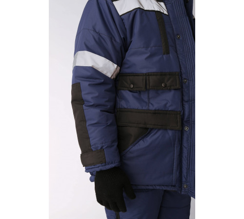 Костюм зимний Беркут (Таслан) п/к, темно-синий/черный