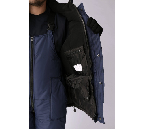 Костюм зимний Беркут (Таслан) п/к, темно-синий/черный